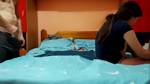 Cheating wife fucks with her lover while her husband is at work